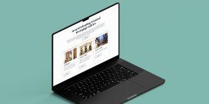 Fitch & Fitch website on laptop