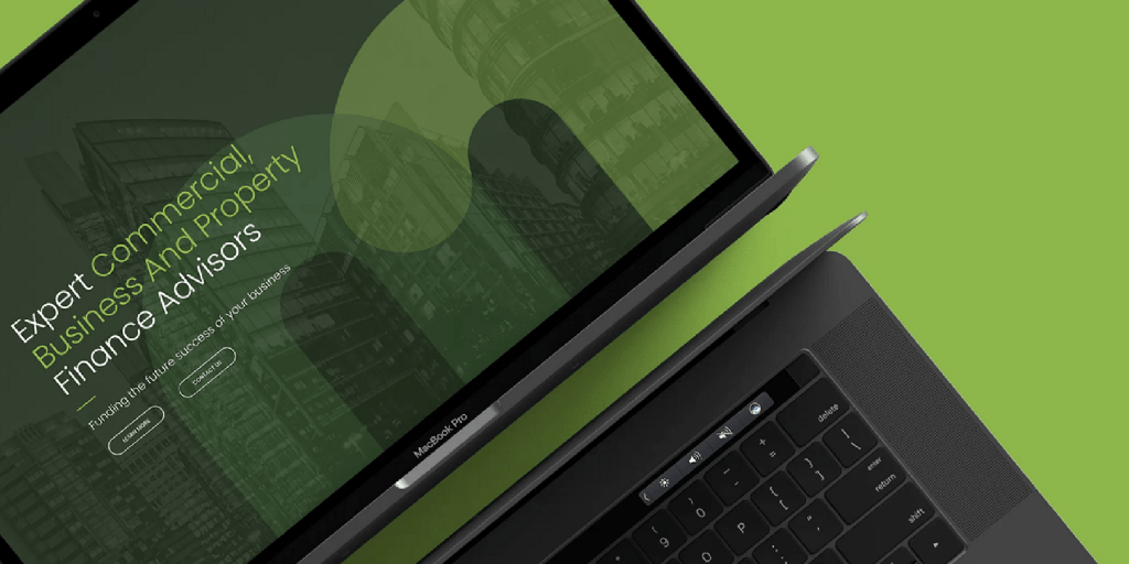 Examples of financial services website design